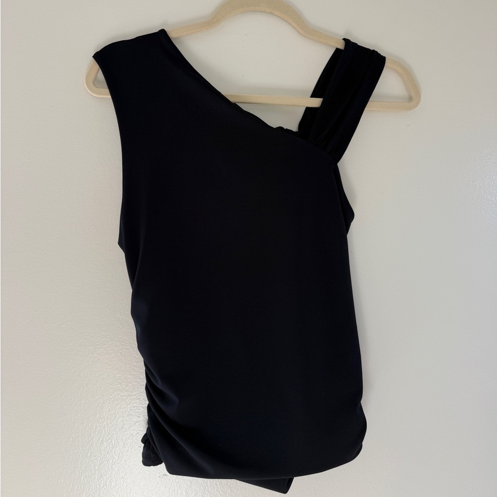 Abercrombie & Fitch Black One-Shoulder Top M